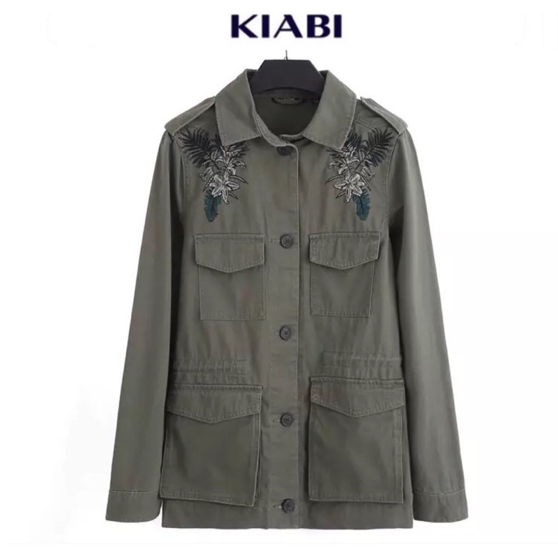 เสื้อแจ็คเก็ต  แจ็คเก็ตแนวทหาร  ⚜️แบรนด์ KIABI ✨(JK277) BOULEVARD✨(