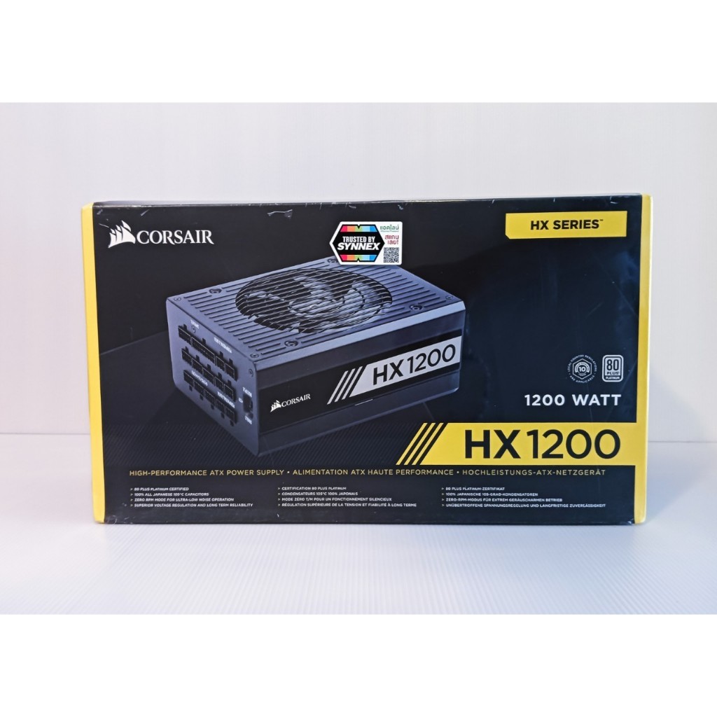 ของใหม่มือ1 POWER SUPPLY  CORSAIR HX1200 - 1200W 80 PLUS PLATINUM (BLACK)