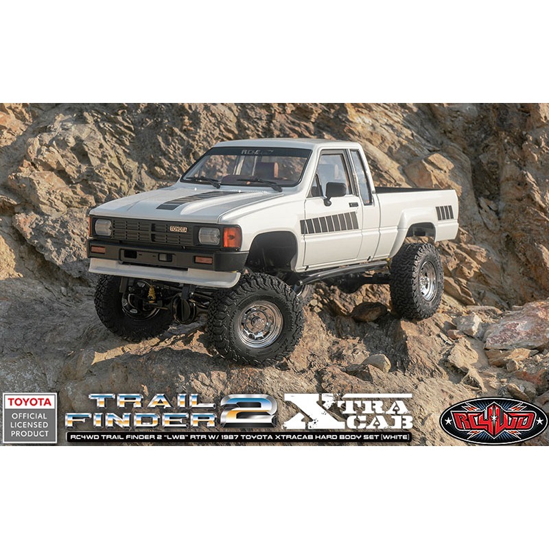 RC4WD Trail Finder 2 "LWB" RTR 1987 Toyota XtraCab Hard Body Set White Z-RTR0064