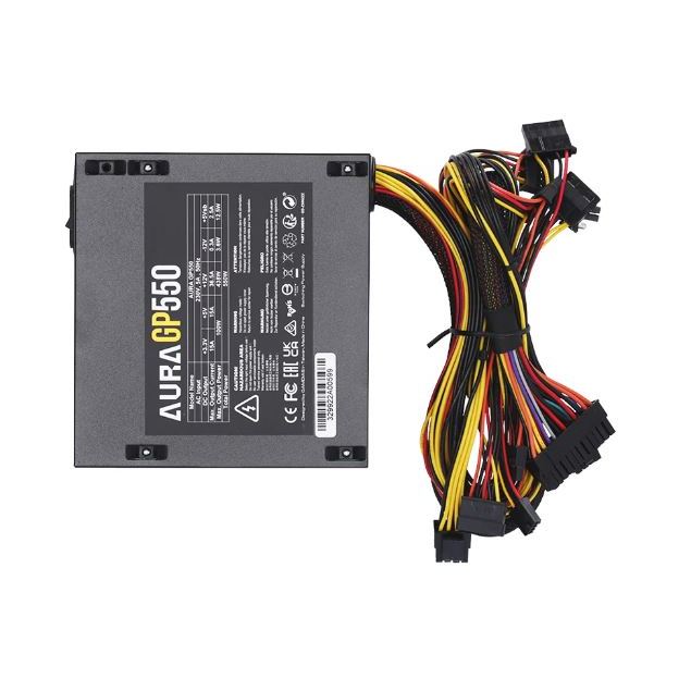 POWER SUPPLY (อุปกรณ์จ่ายไฟ) GAMDIAS AURA GP550 - 550W (BLACK) (ATX)