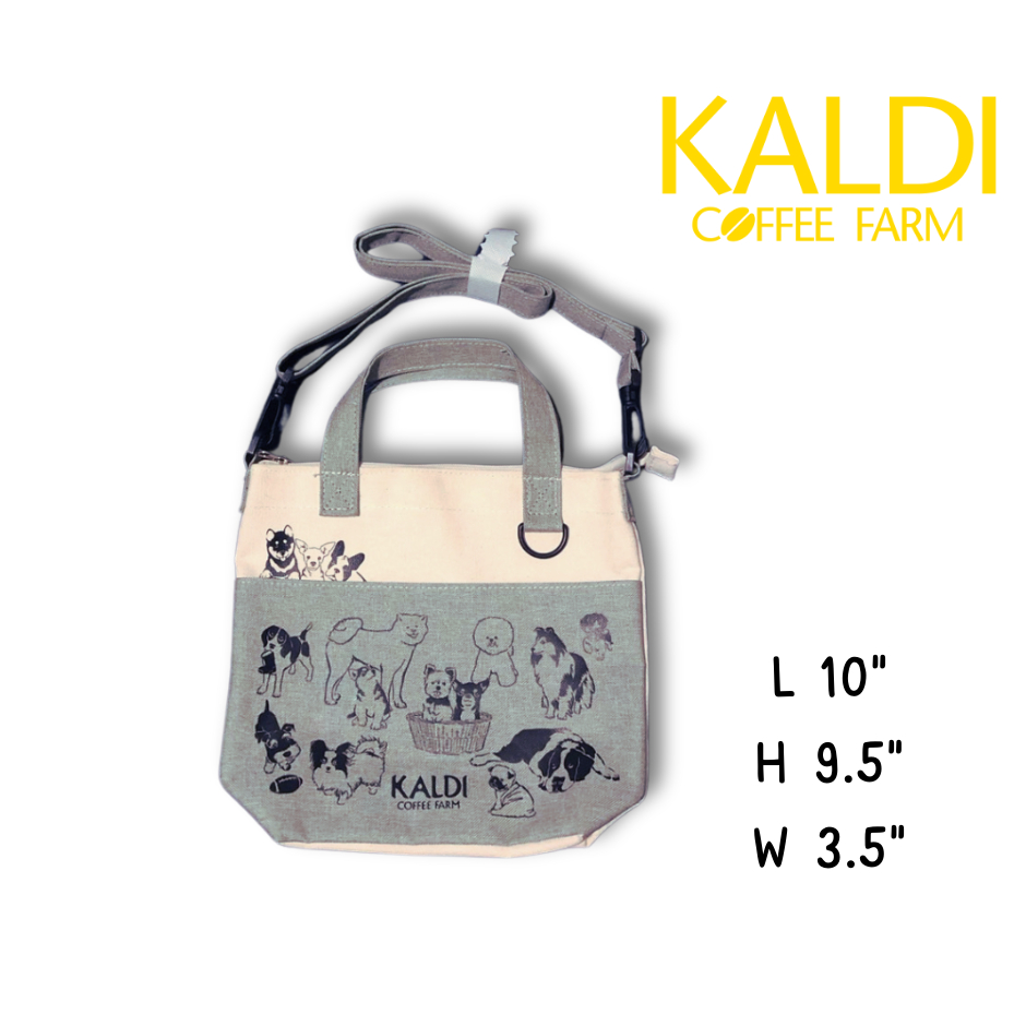 Kaldi Coffee Farm Small Crossbody Bag กระเป๋าผ้าแคนวาสสะพายข้างใบเล็ก (ใหม่)