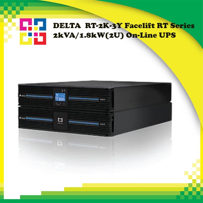 DELTA  RT-2K-3Y Facelift RT Series 2kVA/1.8kW(2U) On-Line UPS
