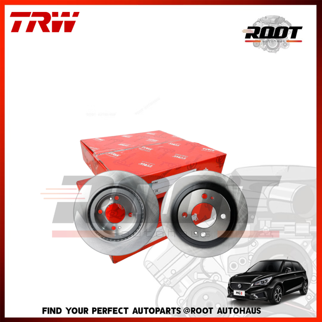 TRW จานเบรคหน้า 4รู 257 MM สำหรับ MG 3 เครื่อง 1.5 ปี 18 เบอร์ DF7964S