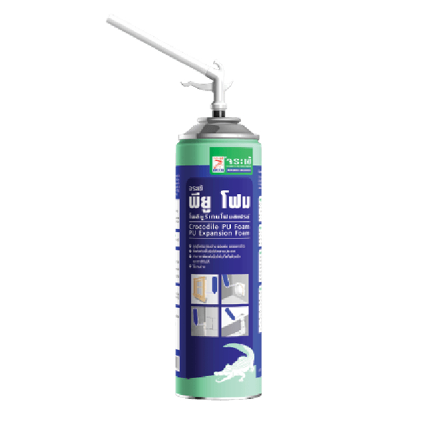 จระเข้ พียู โฟม (PU FOAM) สเปรย์อเนกประสงค์ ขนาด 500 มล.