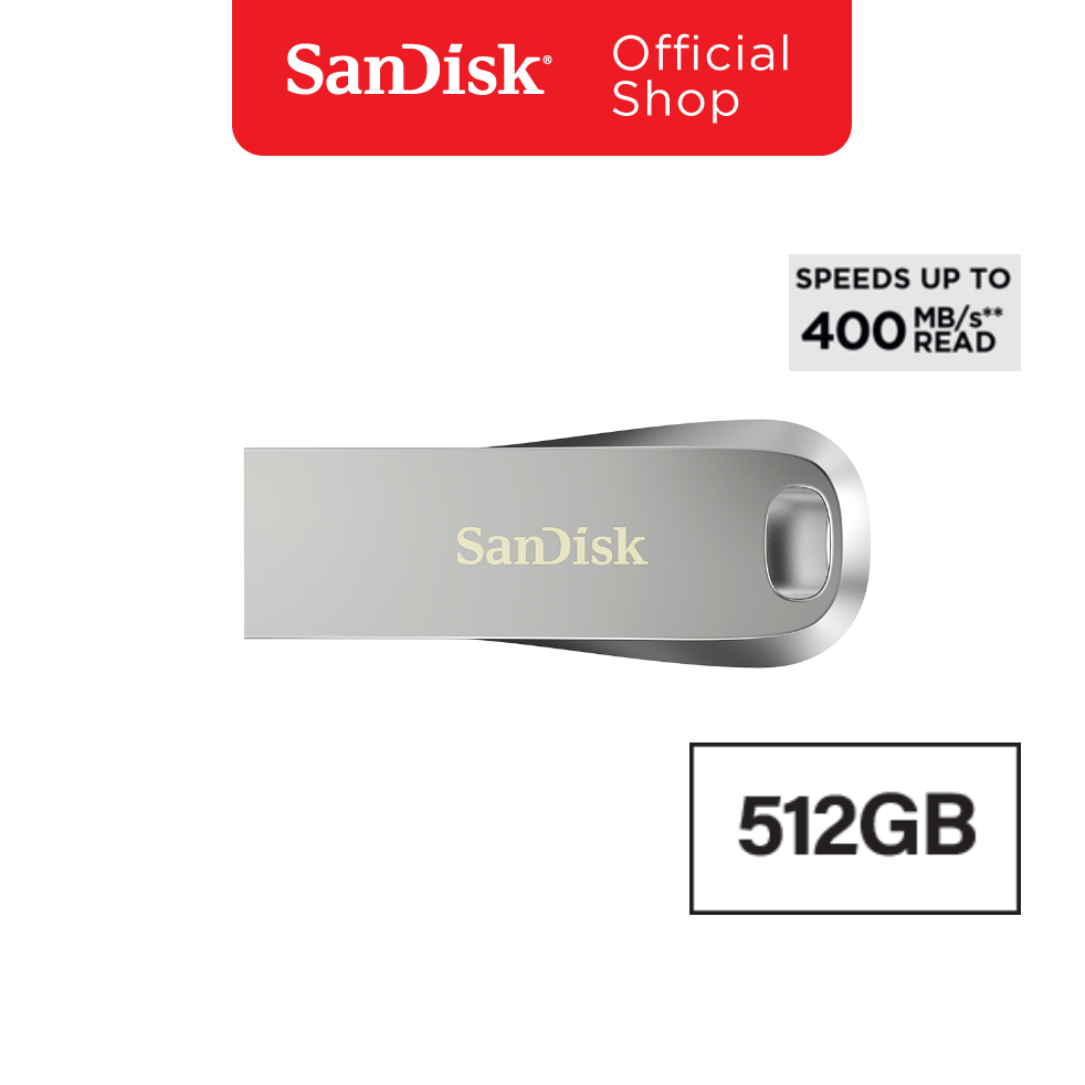 SANDISK ULTRA LUXE USB 3.2Gen1 แฟลชไดร์ฟ 512GB (SDCZ74_512G_G46)