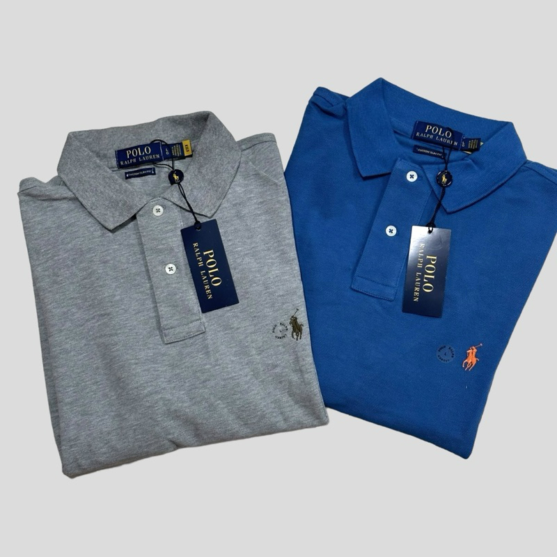 คอปก RALPH LAUREN Custom Slim fit Basic Mesh Shirt
