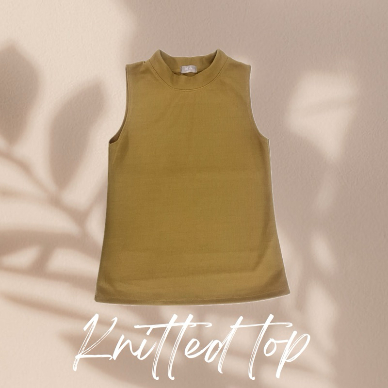 เสื้อไหมพรม สีเหลืองมัสตาร์ด (OMI)