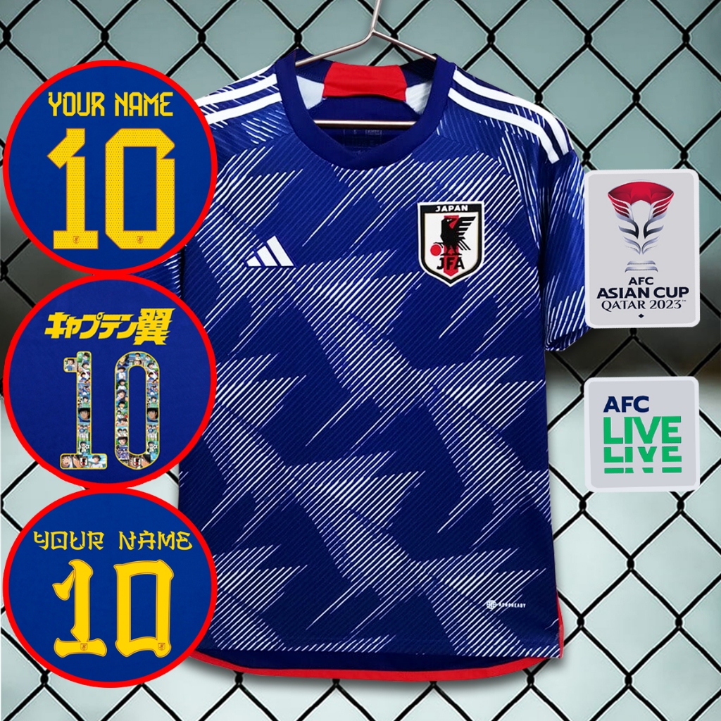 เสื้อฟุตบอลทีมชาติ ญี่ปุ่น / น้ำเงิน รุ่น AFC 2023 #AA0089 เกรดแฟนบอล รับทำชื่อเบอร์ ไซส์ยุโรป XS-4XL