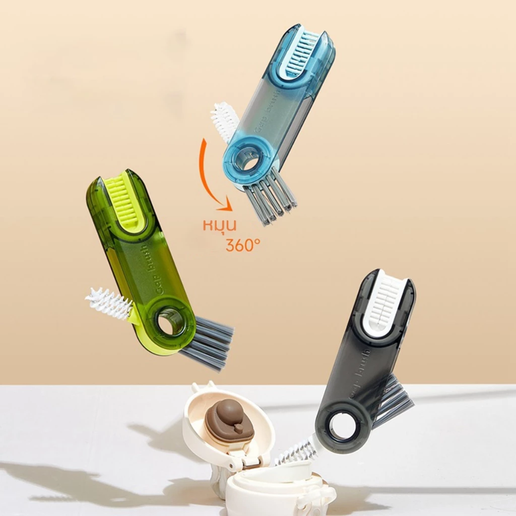 แปรงล้างถ้วย 3 in 1 หมุนได้ 360 องศา แบบพกพา thumbnail 9