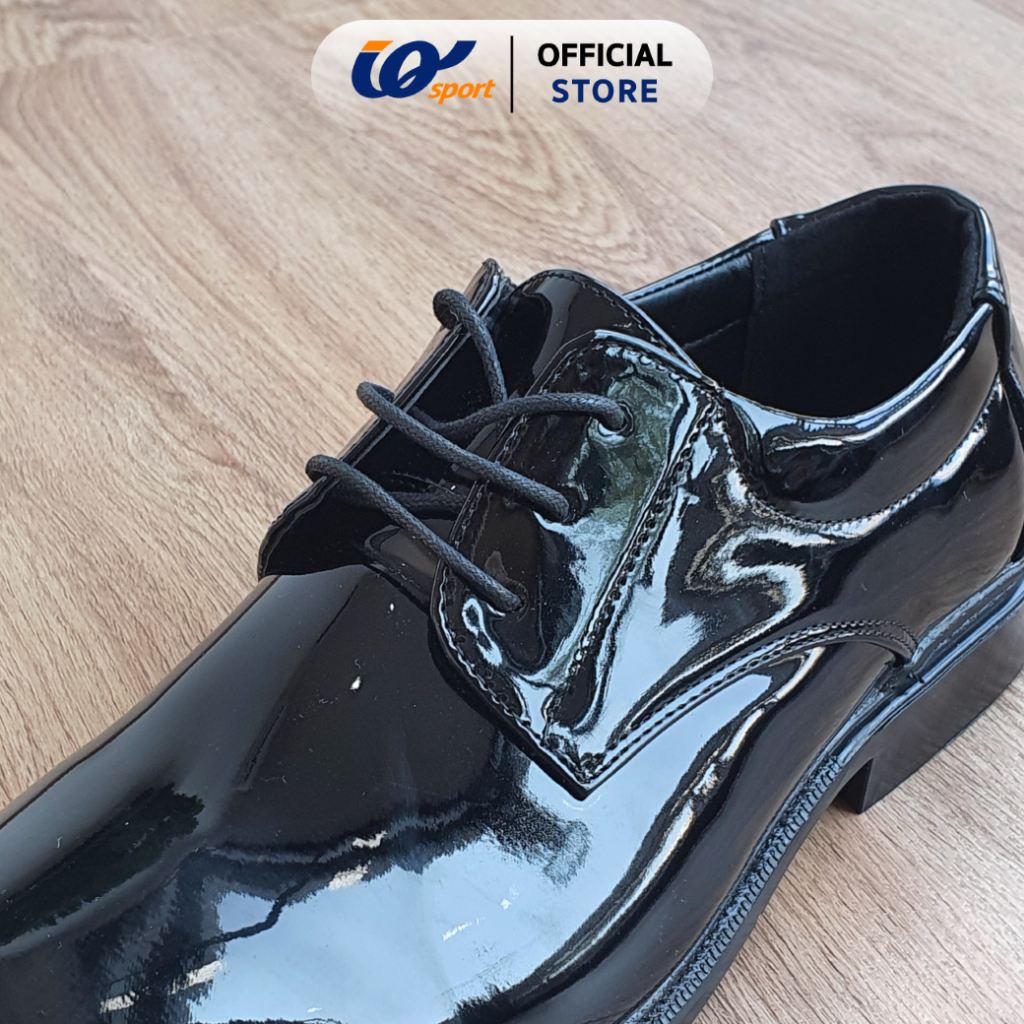 IQ STYLE รองเท้าคัทชูผู้ชายผูกเชือก ทรงหัวมน (หนังแก้ว) รหัสAE310