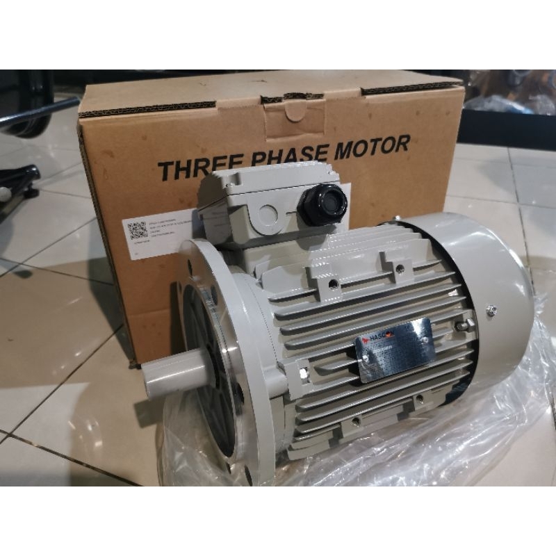 HASCON Motor 5.5HP 2P B5 380v. 3Ph 2800-2900รอบ มอเตอร์ HASCON 5.5แรง 2โพล หน้าแปลน ไฟ 380v. 3เฟส