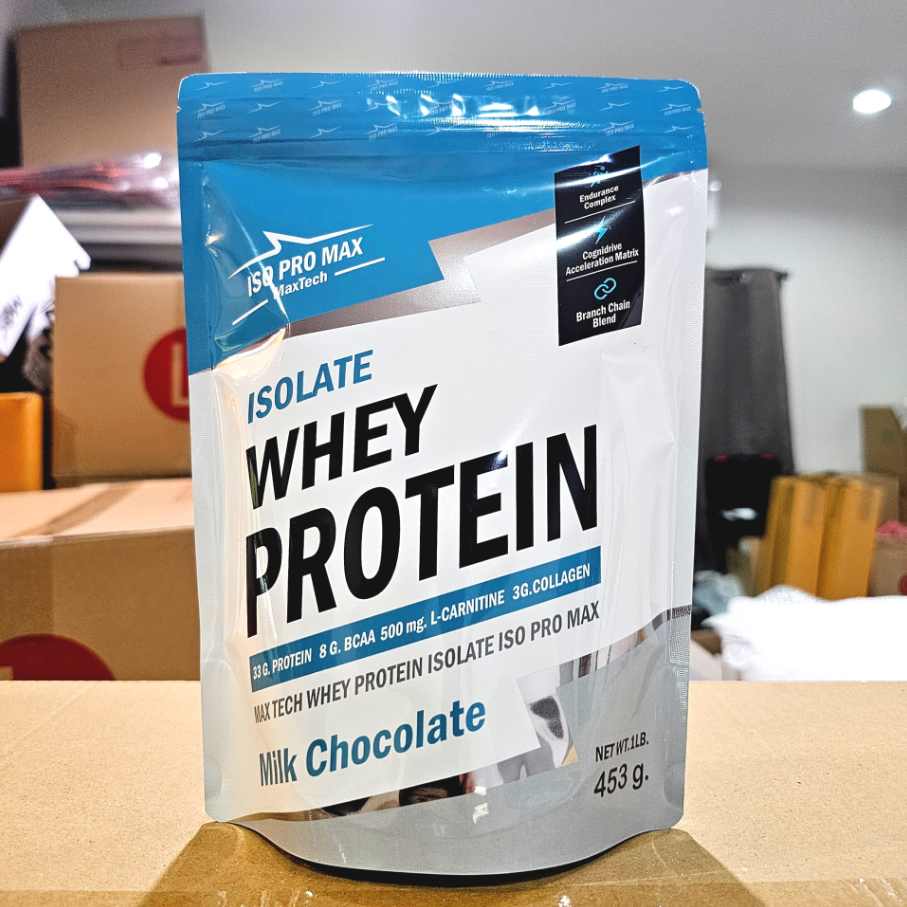 เวย์โปรตีน สายลีน isolate1lb.  Whey Protein isolate ISO PRO MAX V.30