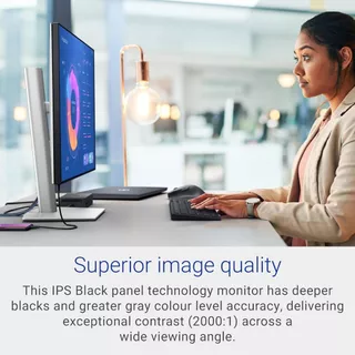 Dell U2724D UltraSharp 27 Inch QHD (2560x1440) Monitor,120Hz, IPS Black, 5ms, 98% DCI-P3, 2x USB-C, 2x DisplayPort, HDMI