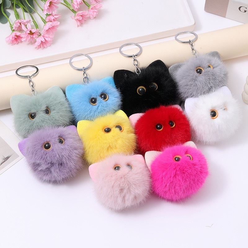 (พร้อมส่ง)Su162พวงกุญแจ จี้รูปแมวน่ารัก  เหมาะสำหรับให้เป็นของขวัญ สไตล์สร้างสรรค์สำหรับแขวนกระเป๋า
