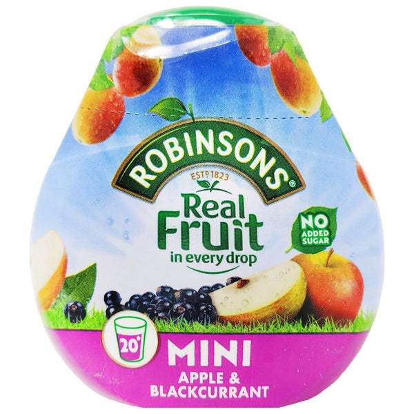 ROBINSON'S MINI * MAKES 20 DRINKS * Apple & Blackcurrant Squash / Cordial - 66ml