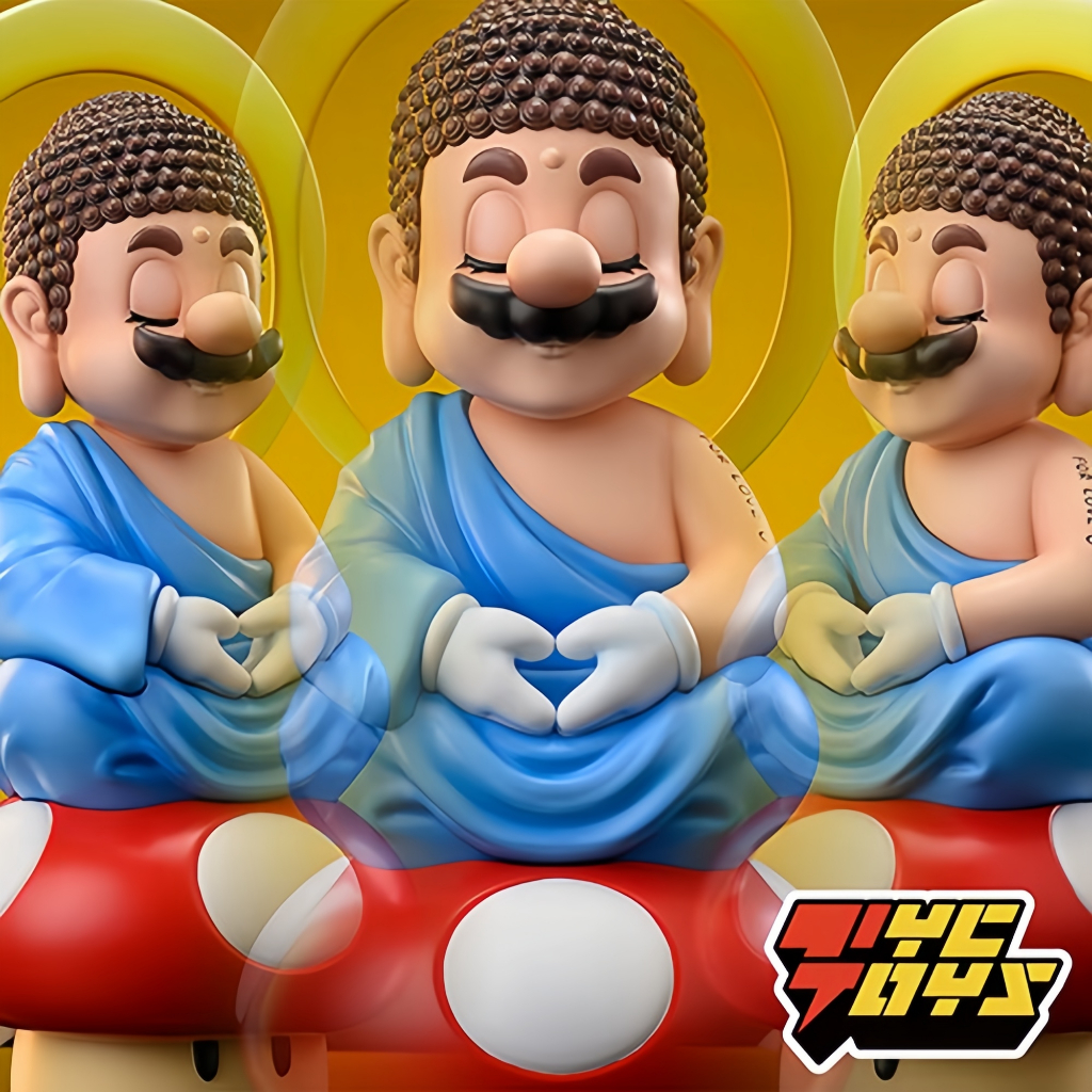 โมเดลฟิกเกอร์ Super Mario Buddha Marioองเล่นสะสม สําหรับเด็ก