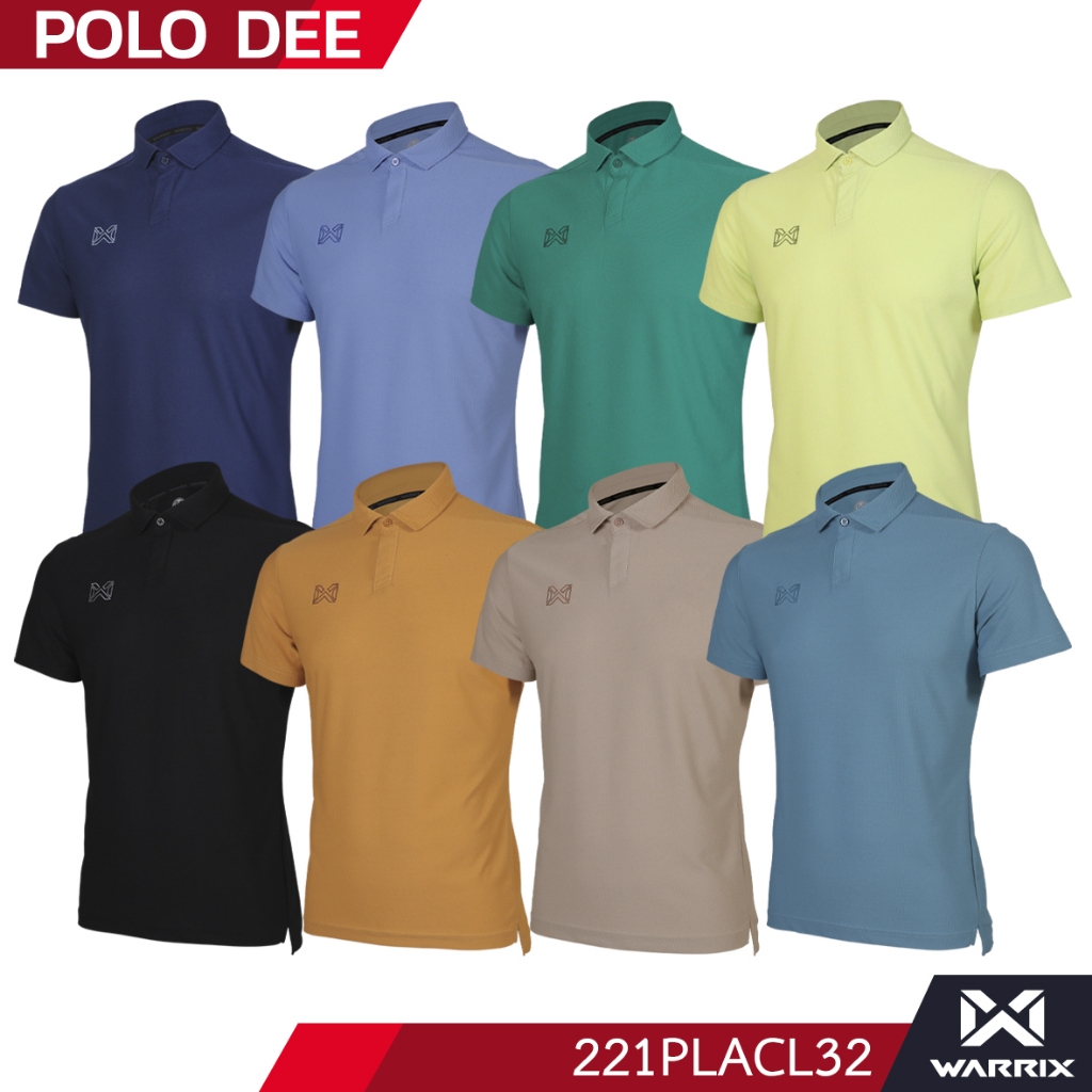 WARRIX เสื้อโปโล ตัอต่อแบบไหล่ล้ำ รุ่น SMART POLO รหัส 221PLACL32