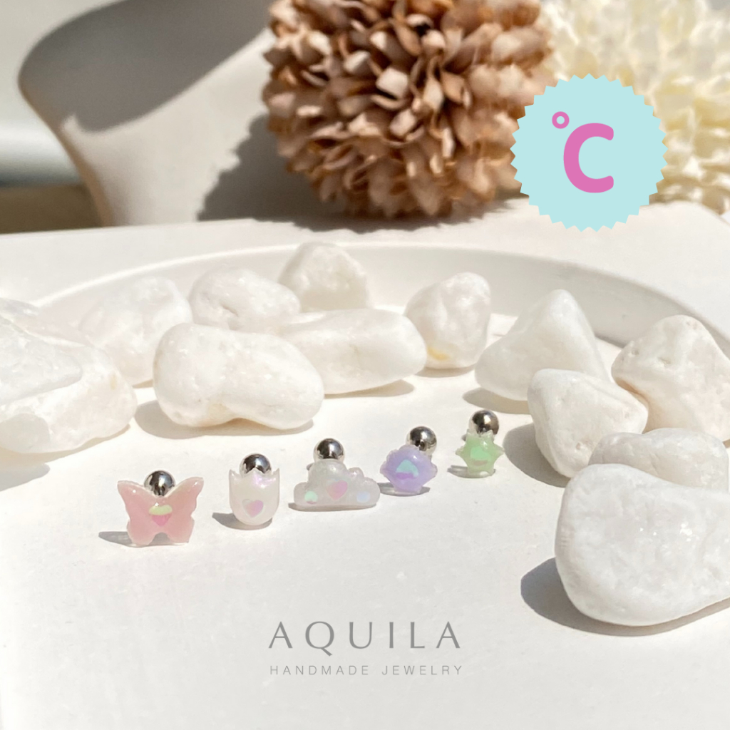 MG magic • จิวหู เปลี่ยนสีตามอุณหภูมิ จิวสแตนเลส *โปรดอ่านรายละเอียด*