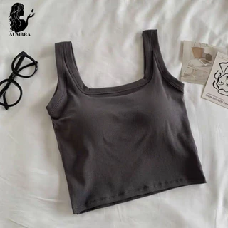 เสื้อครอปสายเดี่ยว เสื้อกล้ามแฟชั่น ทรงเป๊ะสวย ฟองน้ำในตัว พร้อมส่ง A146