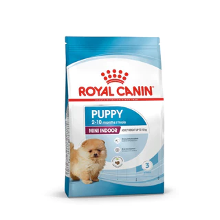 Royal canin Mini indoor puppy 3 kg.ลูกสุนัข พันธุ์เล็กเลี้ยงในบ้าน อายุ 2 - 10 เดือน