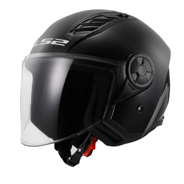 LS2 Helmets OF616 Airflow II Solid Gloss Black - หมวกกันน็อคเปิดหน้า