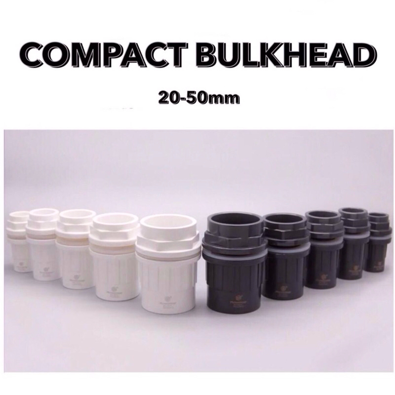ท่อข้อต่อสำหรับตู้ปลา Sanking Bulkhead Overflow U-PVC