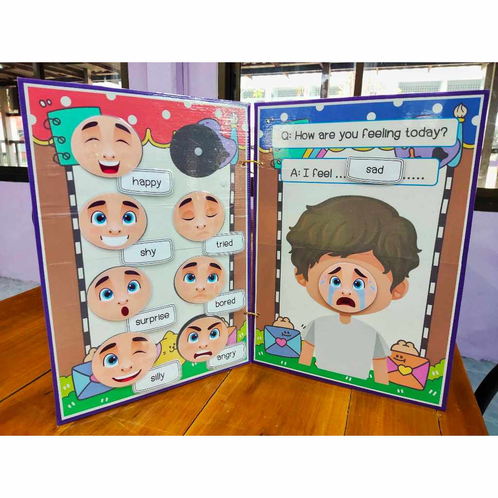 สื่อการสอนภาษาอังกฤษ เรื่อง feeling (ขนาด เอ3)