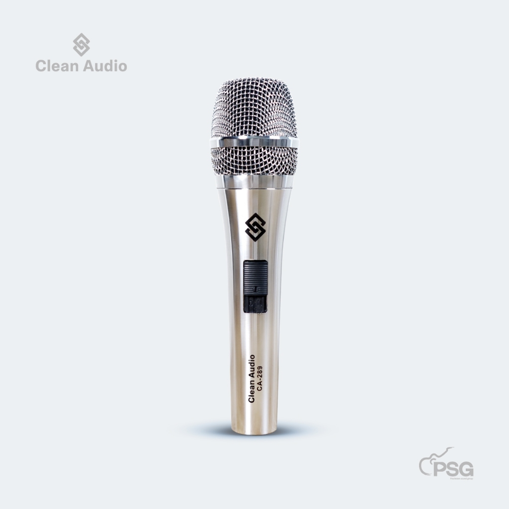 CLEAN AUDIO:CA-289 CHROME ไมโครโฟนไดนามิค Dynamic Microphone