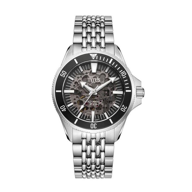 Solvil et Titus (โซวิล เอ ติตัส) นาฬิกาผู้ชาย Valor Skeleton ออโตเมติก สเตนเลส/หนัง 43มม.(W06-03250)