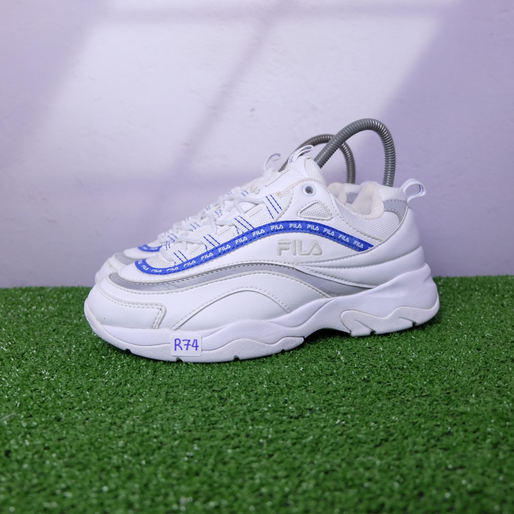 (38/24 cm) Fila Sneakers ฟีล่ามือ2ของแท้💯 รองเท้าผ้าใบเกาหลีผู้หญิง