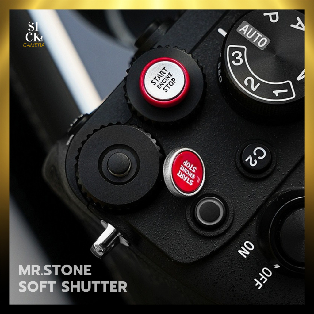 MrStone Soft Shutter รุ่น START ENGINE STOP ปุ่มชัตเตอร์ของแต่งกล้อง คุณภาพพรีเมียม colletion ใหม่ล่าสุด