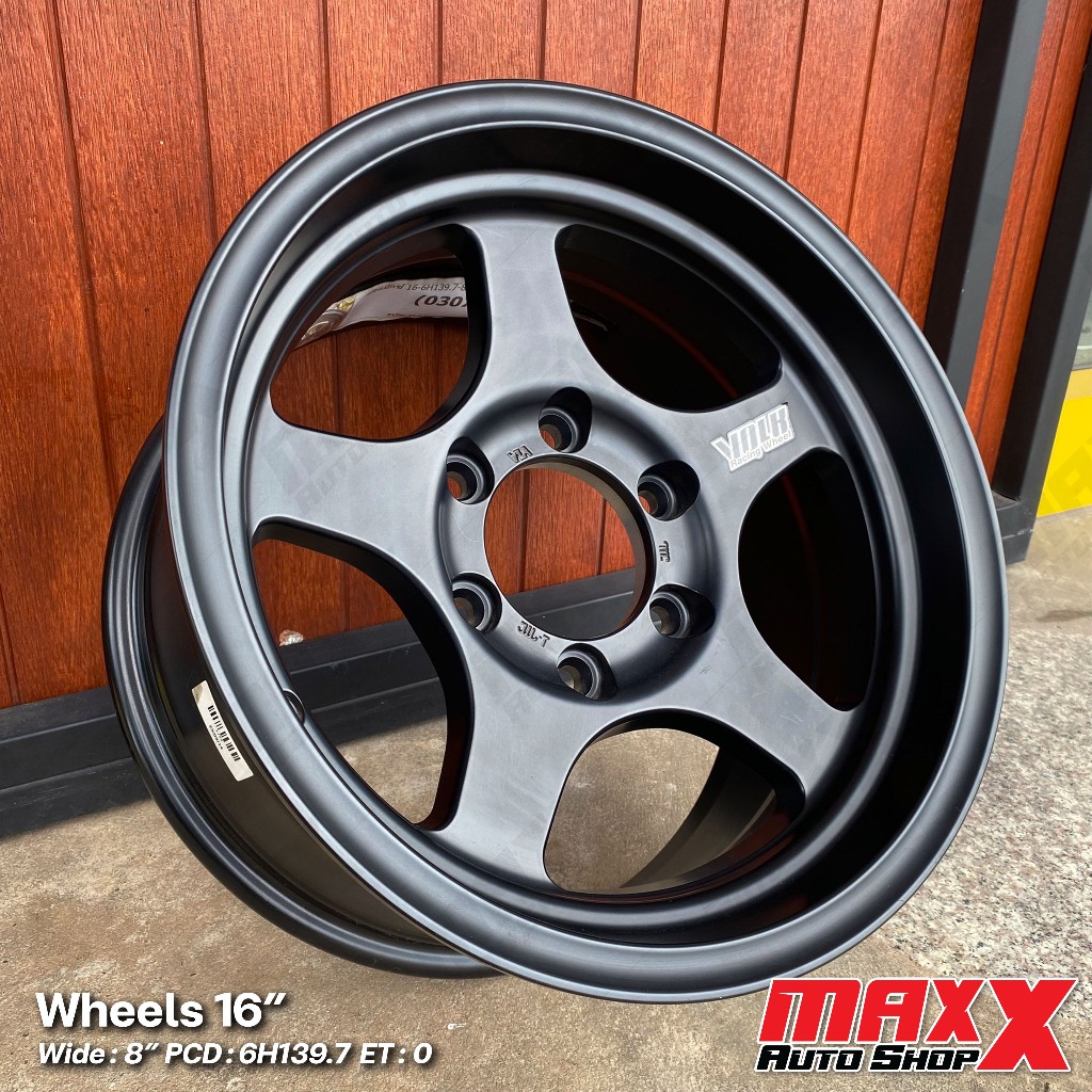ล้อแม็ก YASHIYODA XT-9 BLK MATT ขอบ 16x8" 6H139.7 ET 0 สีดำด้าน ล้อใหม่ มือ1(ขายเป็นชุด 4 วง) Y-1591