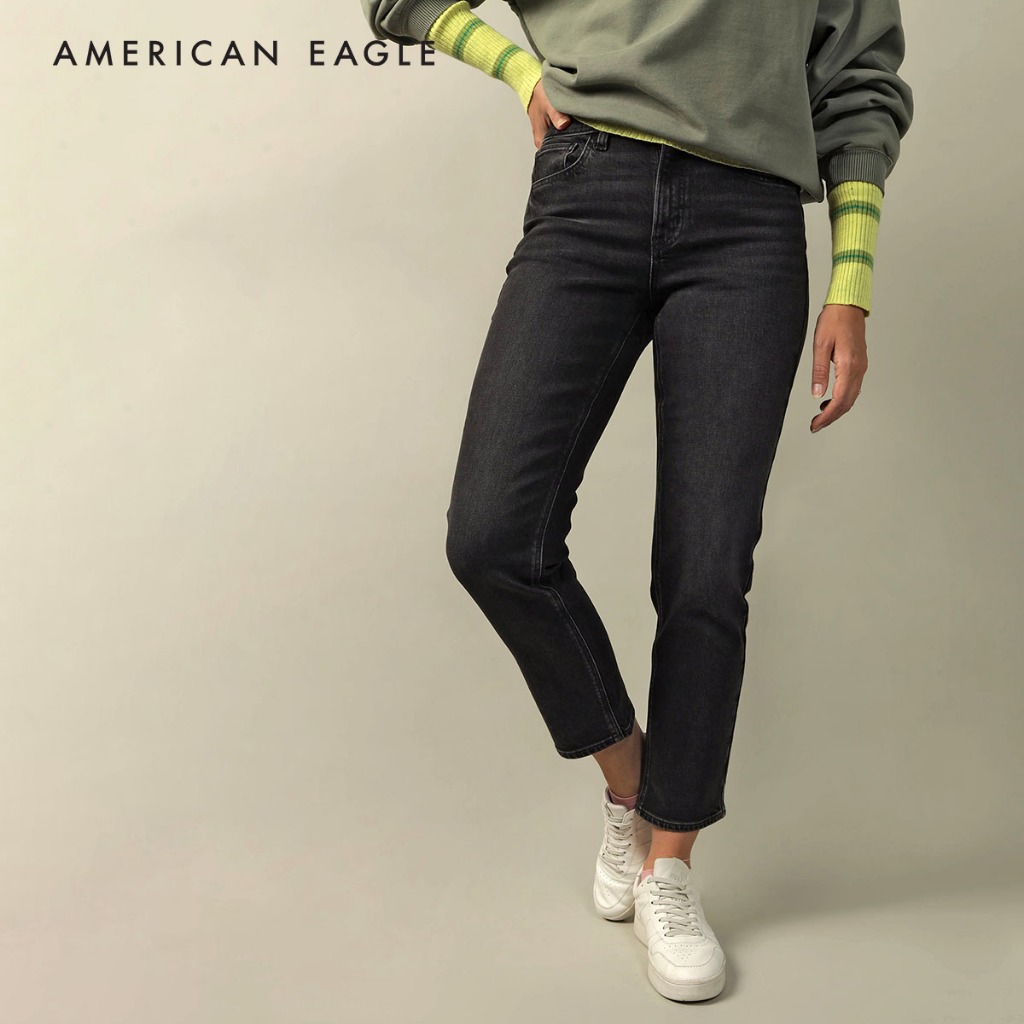 American Eagle Super High-Waisted Ankle Straight Jean กางเกง ยีนส์ ผู้หญิง แองเคิล สเตรท เอวสูง (WSV 043-4972-081)