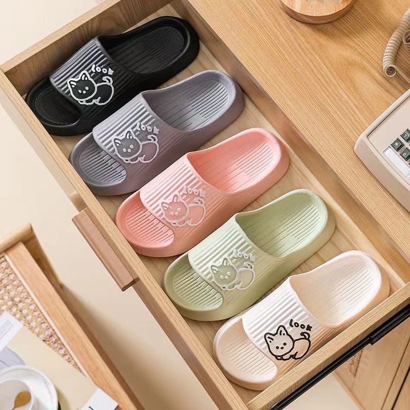 ID888 รองเท้าแตะ รองเท้าพื้นนุ่ม เบา สวมใส่สบาย รองเท้าแฟชั่นเกาหลี