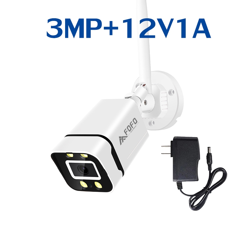 4MP/3MP ชุดกล้องวงจรปิดกล้องเดี่ยว มีอะแดปเตอร์ไฟฟ้า