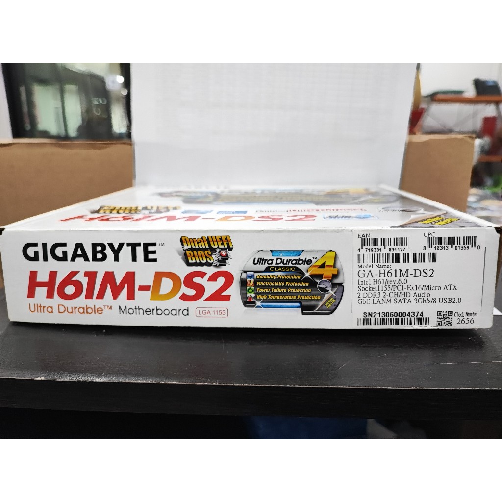 เมนบอร์ด Gigabyte GA-H61M-DS2 Rev.6.0  DDR3 LGA1155(ใหม่)