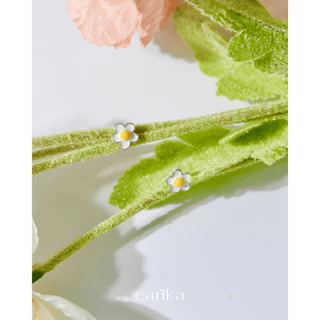earika.earrings - daisy collection ต่างหูเดซี่ก้านเงินแท้ชุบทองคำขาว (มีให้เลือก 3 แบบ) เหมาะสำหรับคนแพ้ง่าย