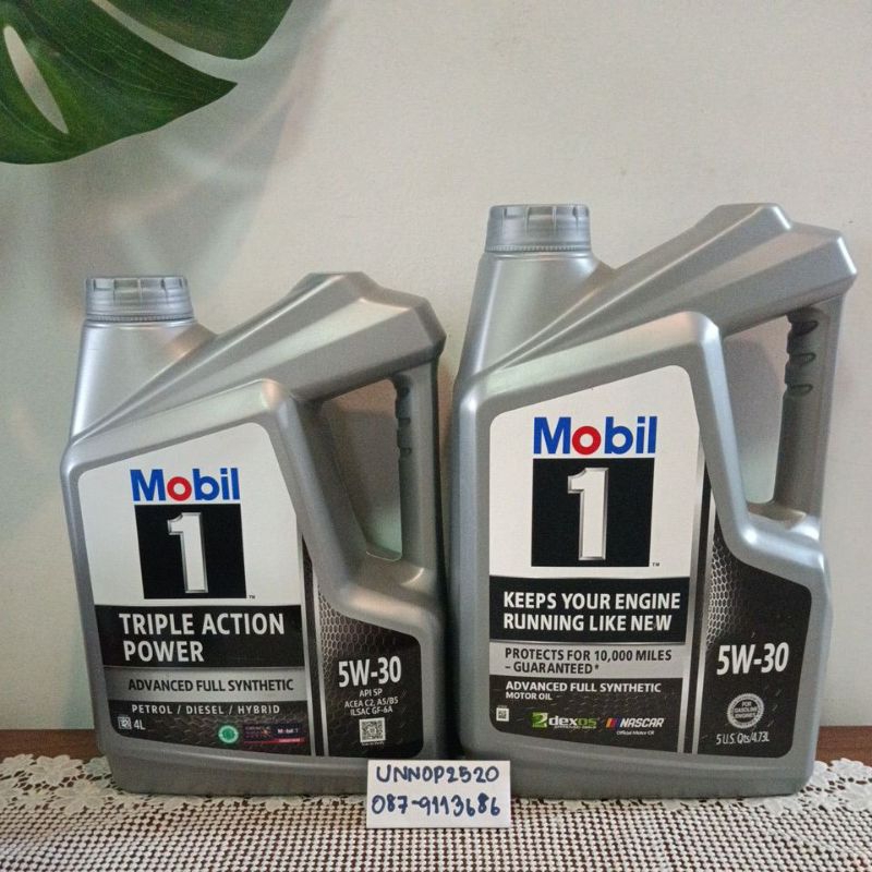 น้ำมันเครื่องโมบิล1 5w-30สังเคราะห์16000โลใช้ได้ทั้งเบนซิน,ดีเซล