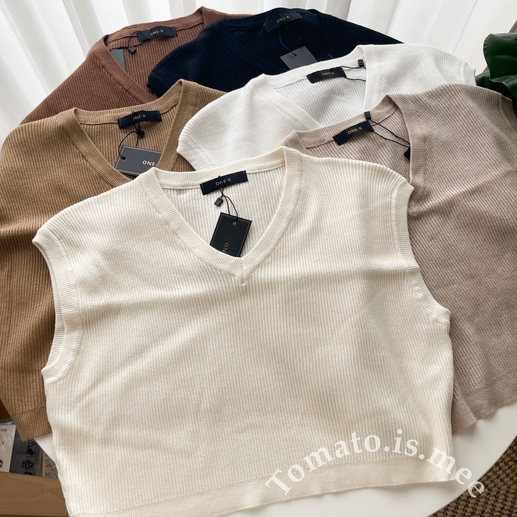 เสื้อครอปคอวี ผ้าไหมพรมคอวี ผ้าเนื้อดี เนื้อผ้านุ่มนิ่มมาก โทนพาสเทลน่ารักๆ พร้อมส่ง 8 สี !!! (F20112)