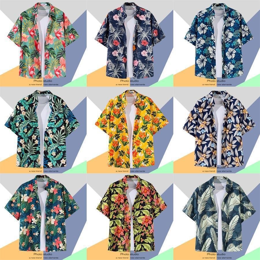 เสื้อเชิ้ตฮาวายลายดอก ใส่ได้ทั้งชายหญิง สไตล์สงกรานต์หน้าร้อนสุดคุ้ม