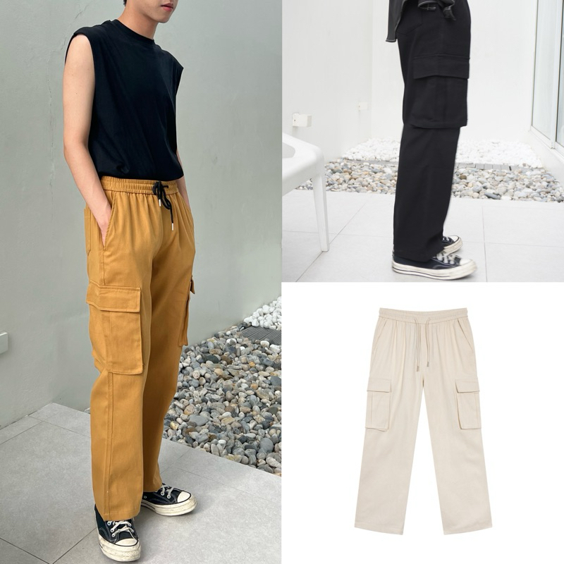 (รหัส : KN212) กางเกงคาร์โก้ Cargo Pants