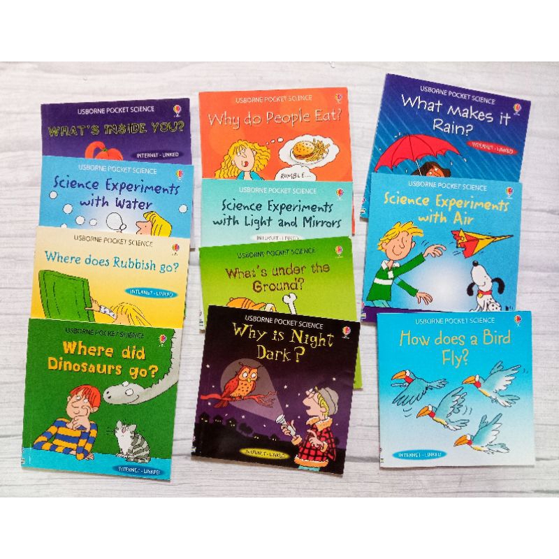 Usborne Pocket Science 11 books Set ความรู้ทั่วไป ภาษาอังกฤษ หนังสือเด็ก วิทยาศาสตร์ เซต