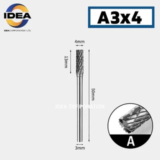 หัวเจียรคาร์ไบด์ แกน3มิล หัวโต4มิล - Carbide Rotary Files