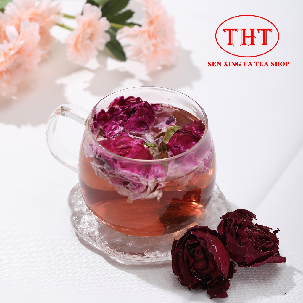 สิ้นค้าใหม่ ดอกกุหลาบใหญ่พันธ์ฝรั่ง 墨红冻干玫瑰 Crimson Glory Rose