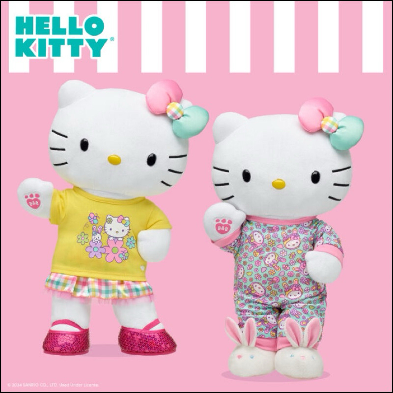 (Pre-Order) ตุ๊กตา Sanrio Springtime Hello Kitty บิ้วอะแบร์ ⭐️Build-A-Bear Workshop⭐️ สินค้าลิขสิทธิ