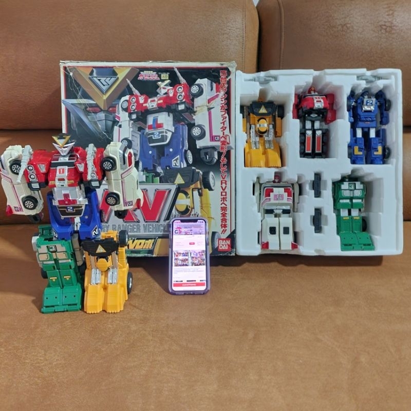 🤖💯 หุ่นยนต์ DX เซนไต คาร์เรนเจอร์ วีอาร์วีโรโบ Sentai Carranger VRV Robo ของแท้