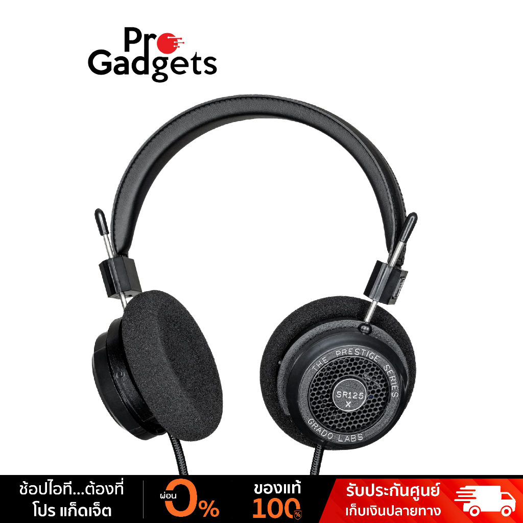 Grado SR125X Prestige Series Wired Headphones Black หูฟัง