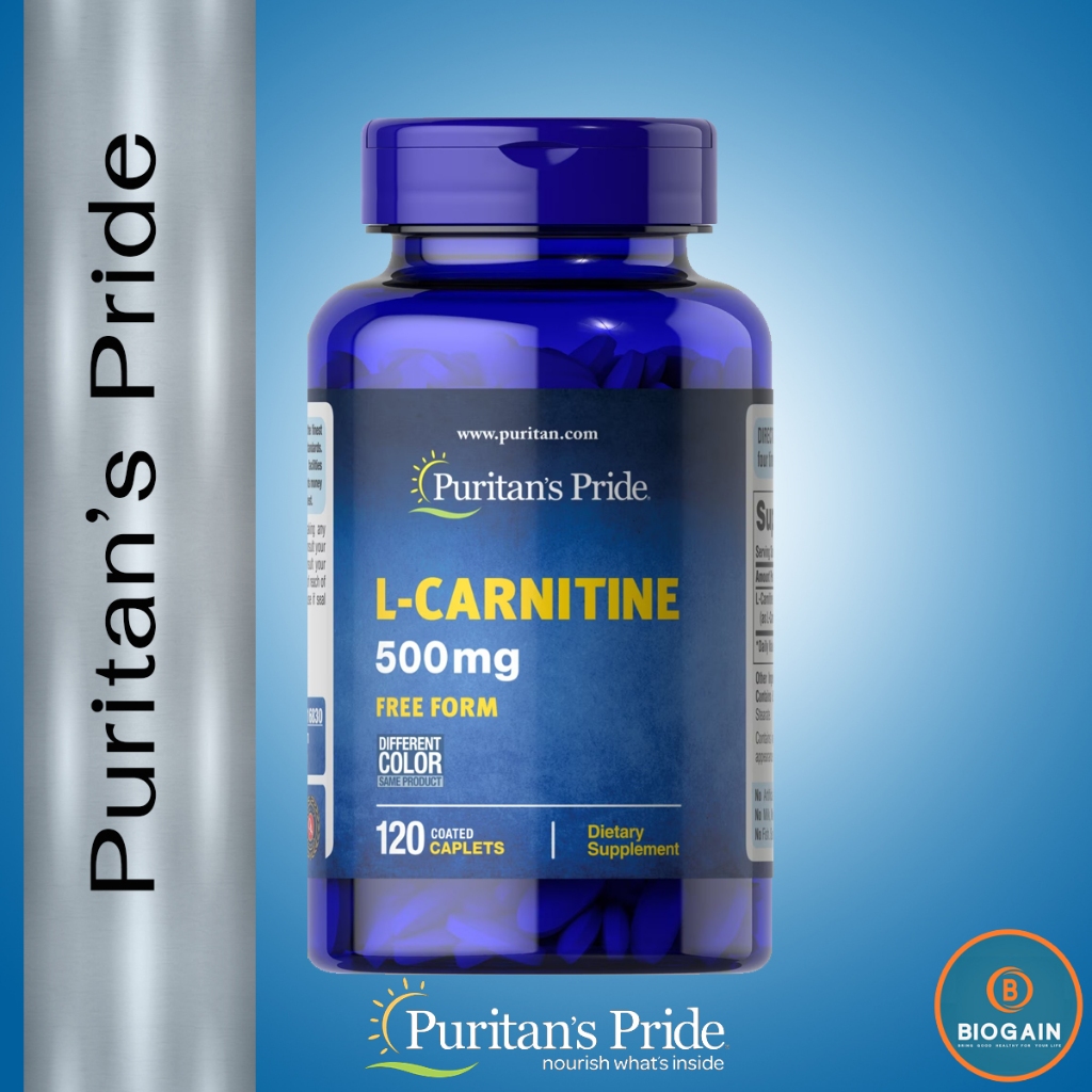 Puritan's Pride L-Carnitine 500 mg. / 120 Caplets
