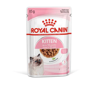 [ 1โหล ] Royal Canin อาหารแมวชนิด เปียก KITTEN จำนวน 1 โหล [เลือกชนิดเนื้อสัมผัสได้]