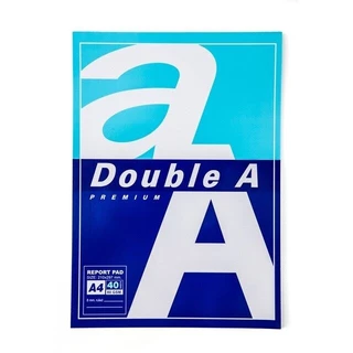 (USP)💯แท้/พร้อมส่ง💯(ยกแพ็ค12เล่ม) Double A สมุดรายงาน A4 สมุดรีพอร์ท เปิดบน ฉีกได้ A4 80แกรม 40แผ่น สมุดโน้ต สมุดA4 เอ4